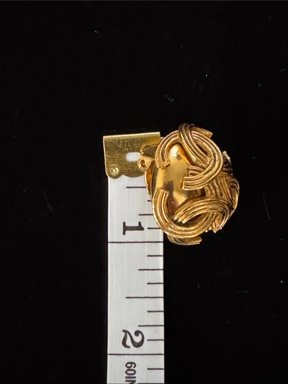 CHANEL Vintage Pre-Loved 1994 Triple CC Clip-On Earrings